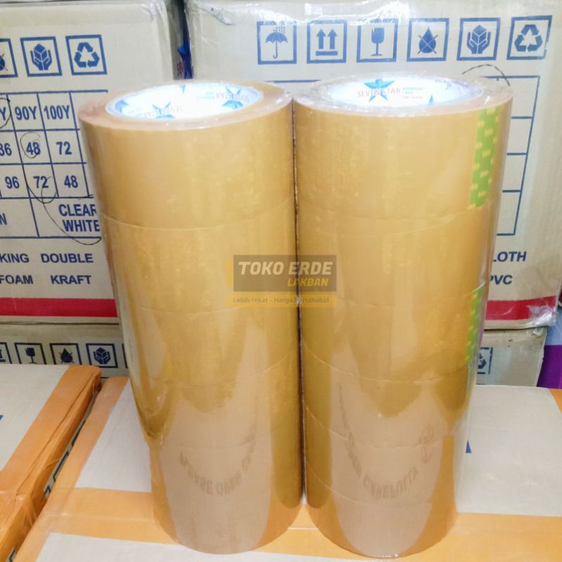 

Lakban Coklat - Lakban Bening 48mm × 90yard COD bayar ditempat