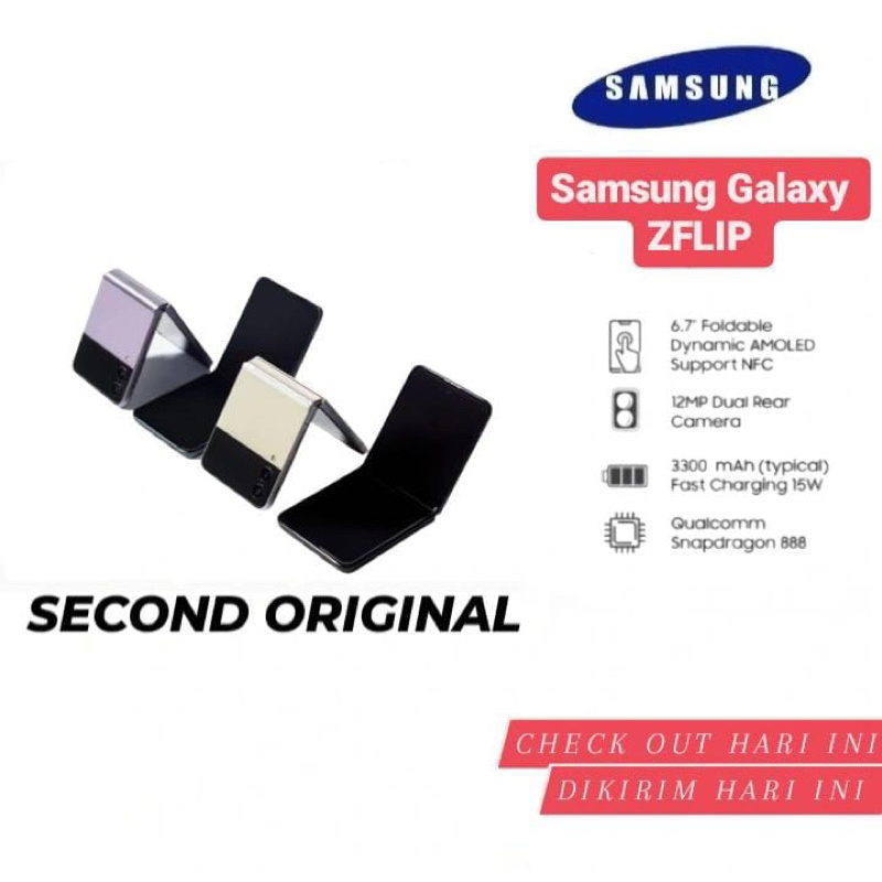 Samsung Galaxy Z Flip3 5G Handphone 5G Z Flip2 Z Flip Second Mulus Fullset
