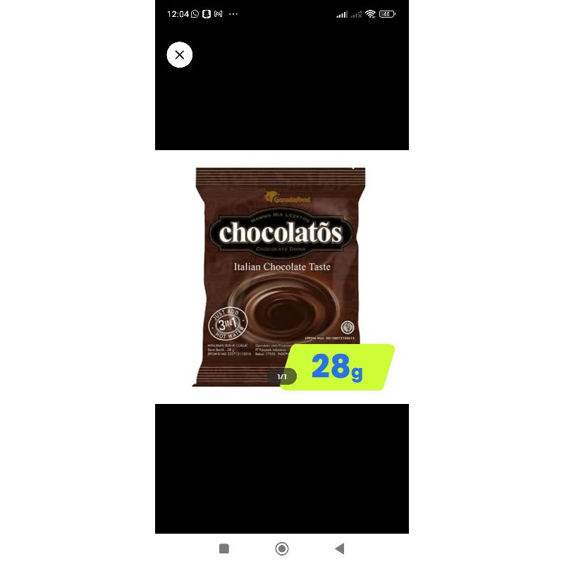 

chocolatos minuman serbuk isi 10saset