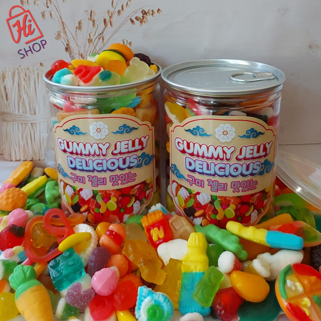 

CAN BESAR Gummy Jelly Fancy Viral Korean Jelly Aneka Rasa Mix Kualitas Premium