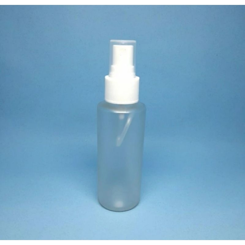 BOTOL PLASTIK SPRAY 100ML FROSTED SPRAYER PUTIH