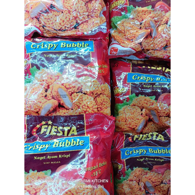 

FIESTA CHICKEN NUGGET CRISPY 500GR WITH BUBBLE CRUMB