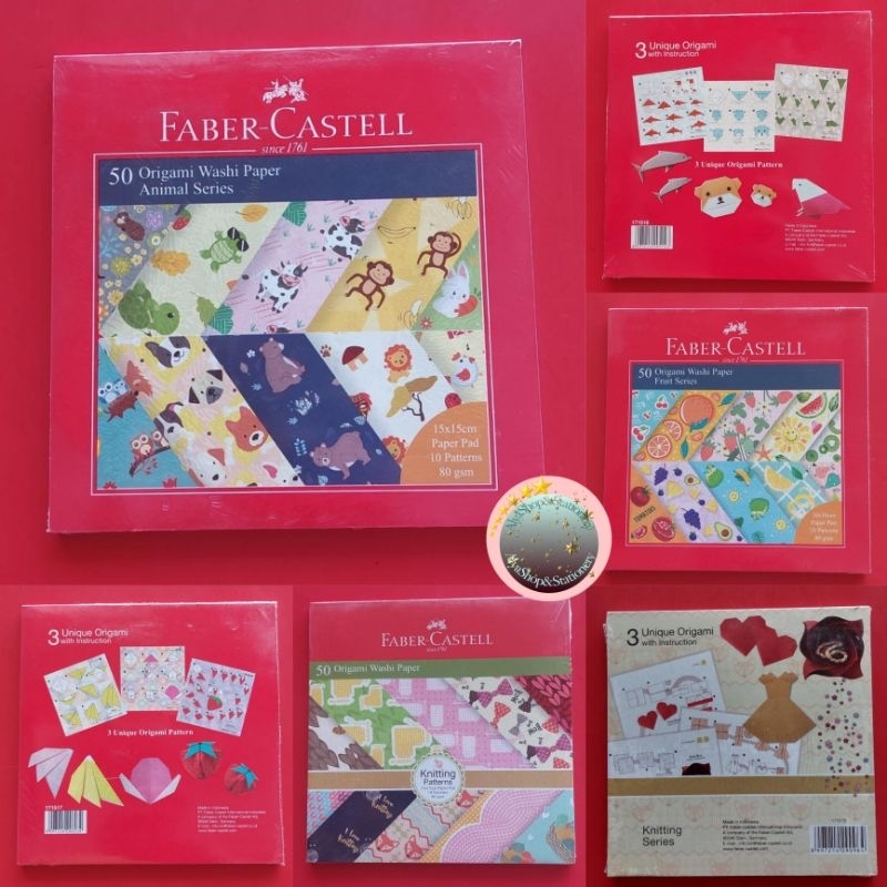 

Faber Castell Origami Washi Paper 15x15 dan 16x16 cm