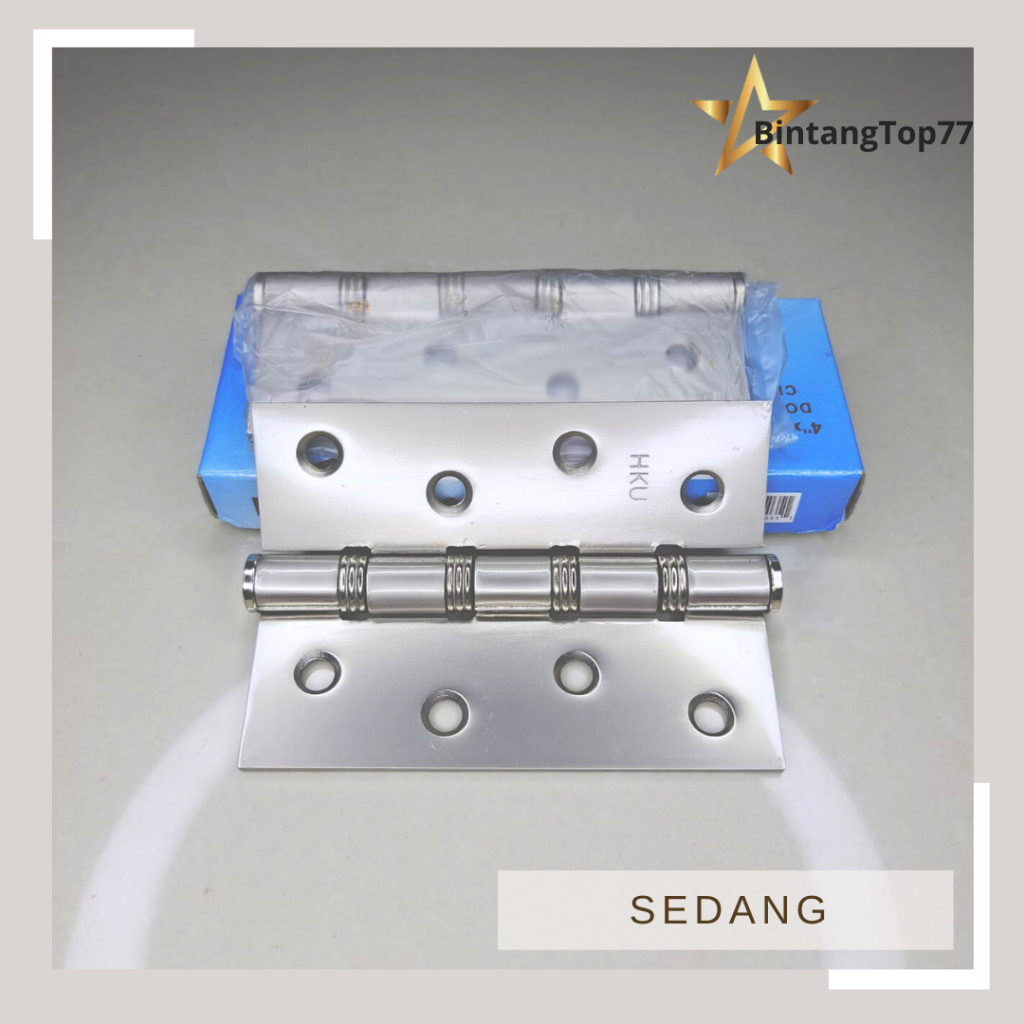 HKV Engsel Pintu Sedang 4" x 3" x 2.5 mm