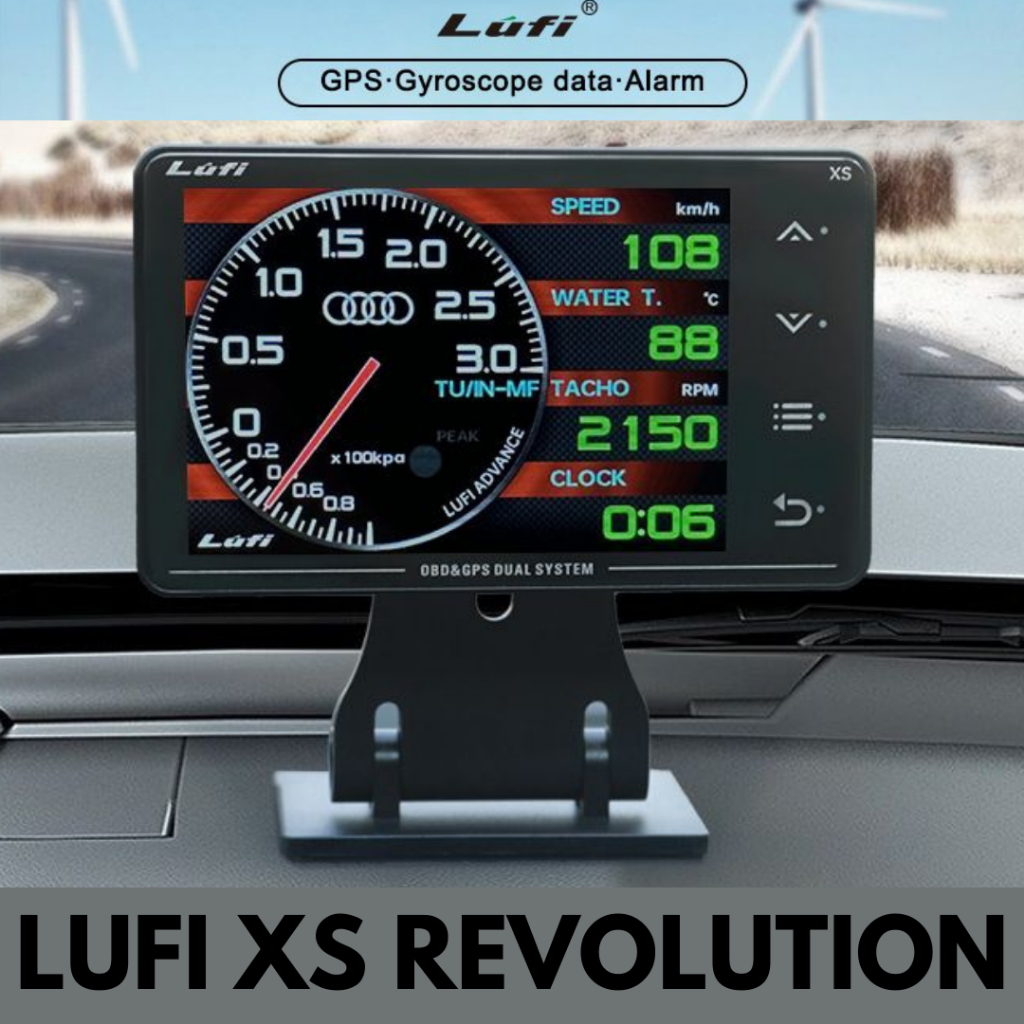 LUFI XS REVOLUTION OBD2 + GPS METER ORIGINAL - INDIKATOR MOBIL OBD