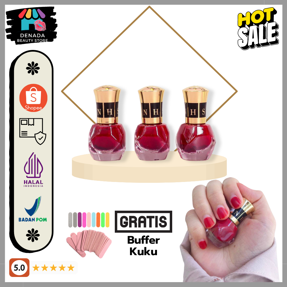 KUTEK HALAL SAH UNTUK SHOLAT - GLORIA NAIL COLOR -  HENNA KUKU HALAL - PACAR KUKU HALAL