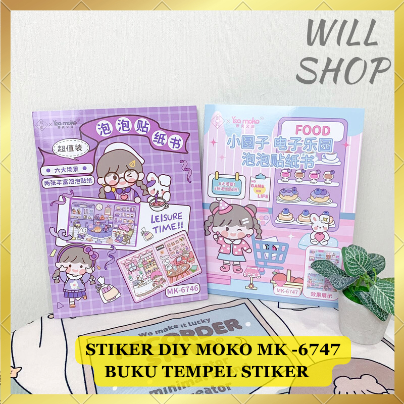 

BUKU STIKER TEMPEL DIY MOKO MK -6747 / SET BUKU KREATIFITAS ANAK / KOLEKSI STIKER KEKINIAN FULLCOLOR BISA GROSIRAN TERMURAH