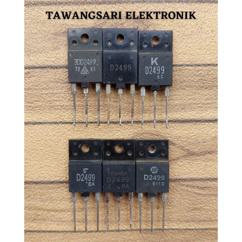 transistor horizontal Tr horisontal kaki panjang D2499