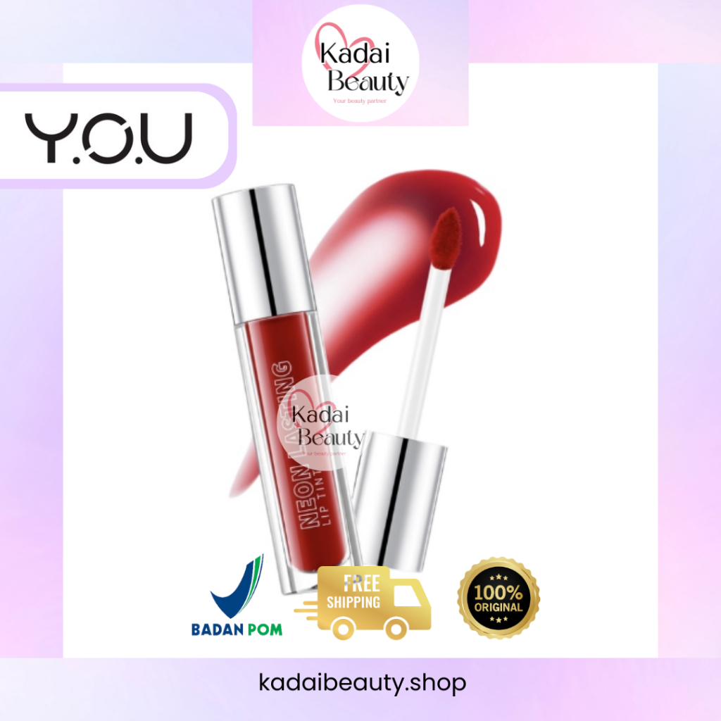 YOU Neon Lasting Lip Tint | Tahan Lama Hingga 12 Jam | Moisturizing Liptint | Long Lasting Lip Stain