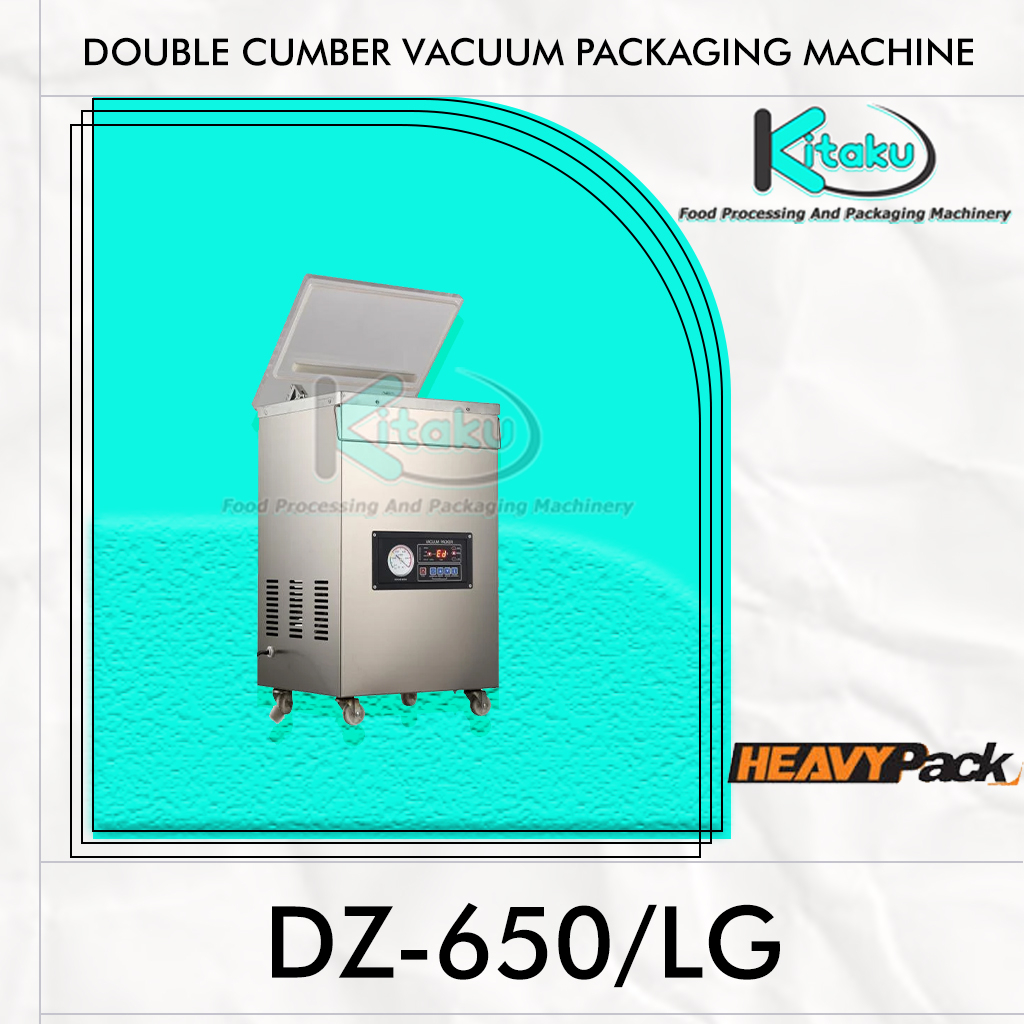 DOUBLE CUMBER VACUUM PACKAGING MACHINE DZ-650 LG Heavypack