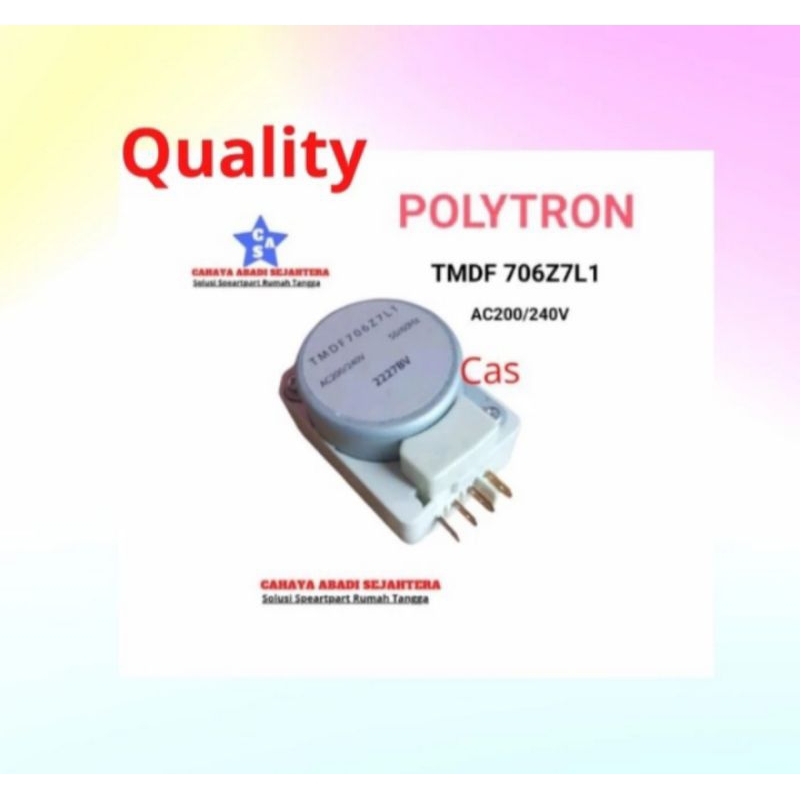 Timer kulkas dua pintu polytron (Baru)