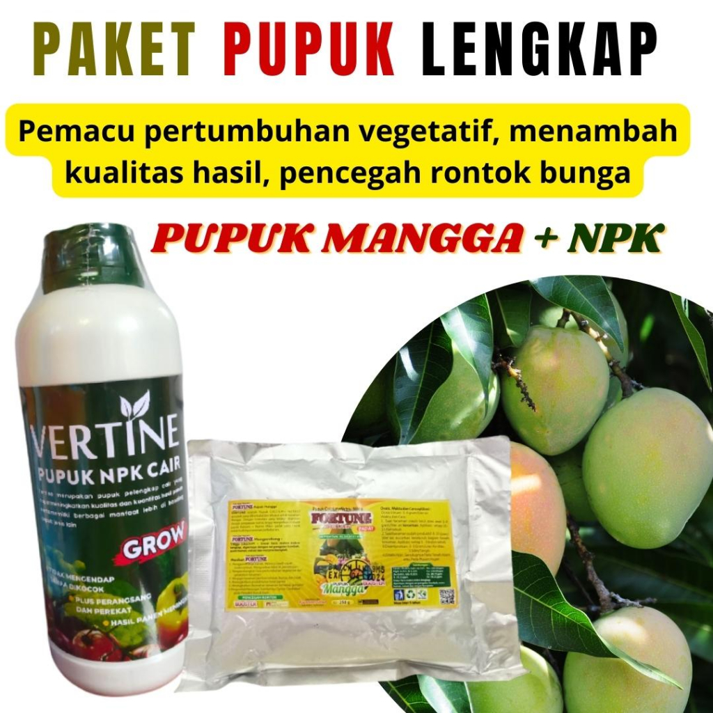 Pupuk Mangga Masa Pertumbuhan, Pupuk Npk Buah Dan Bunga