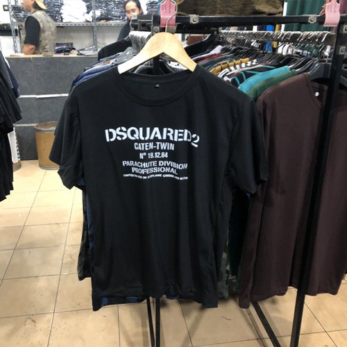 Kaos Dsquared2 Parachutes Division Tshirt Unisex Casual Bahan Katun New 100% Cotton Tees