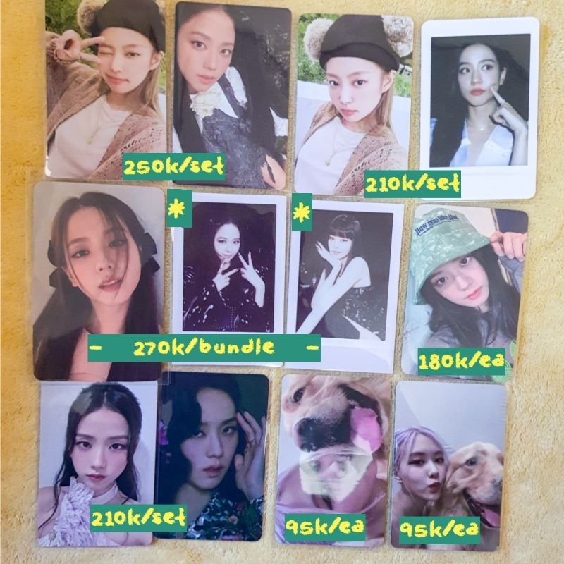 [OFFICIAL] PHOTOCARD PC BLACKPINK OFFICIAL ROSÉ JISOO JENNIE LISA
