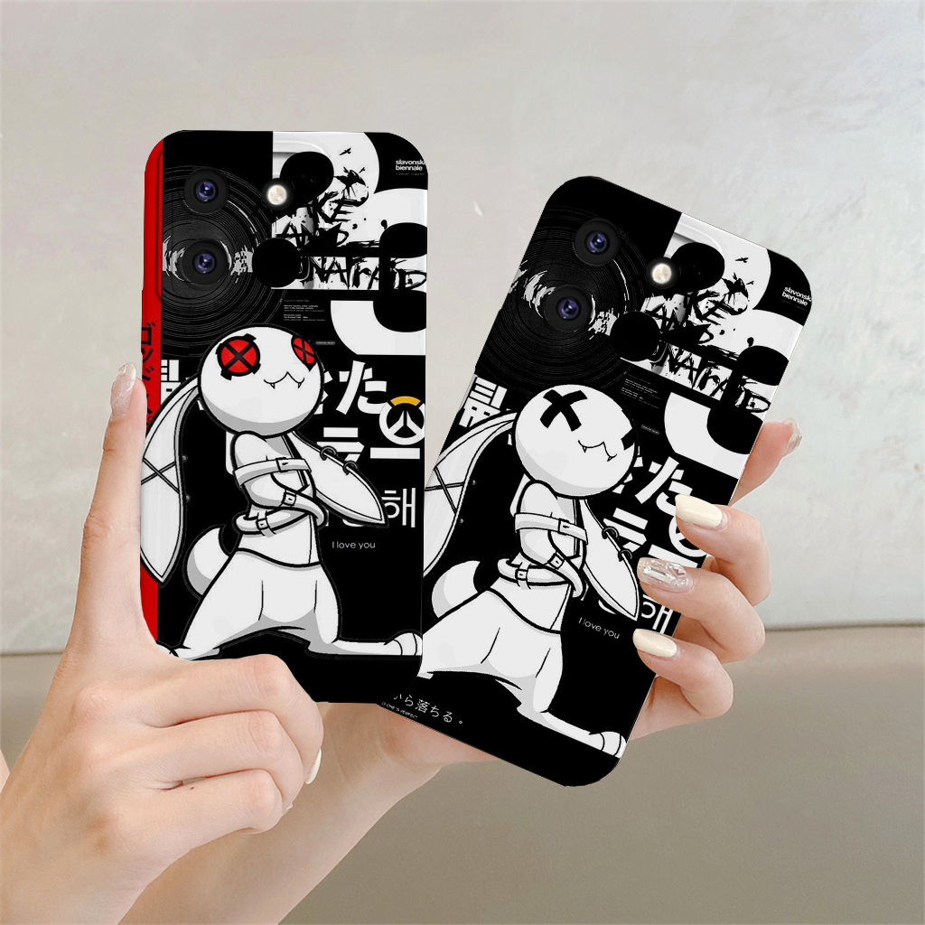 Soft Case Infinix Note 30 Silikon Pro Kamera Motif Rabbit Robot Case Bumper