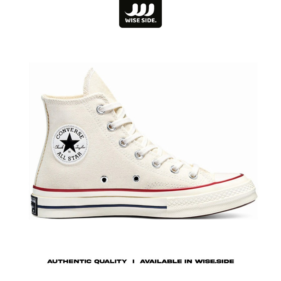 Sepatu Sneakers Pria Converse Chuck 70s Hi Parchment 162053C ORIGINAL