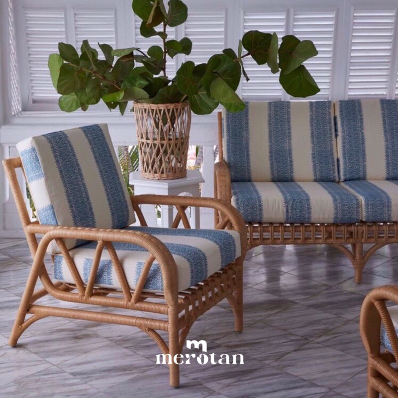 Kursi Tamu Rotan / Kursi Tamu Retro / Sofa Tamu Rotan