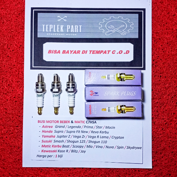 GARUDA Busi C7hsa/Busi Supra Grand Prima Jupiter Z Vega Mio Smash Shogun Beat Karbu/Spark Plug/Busi 