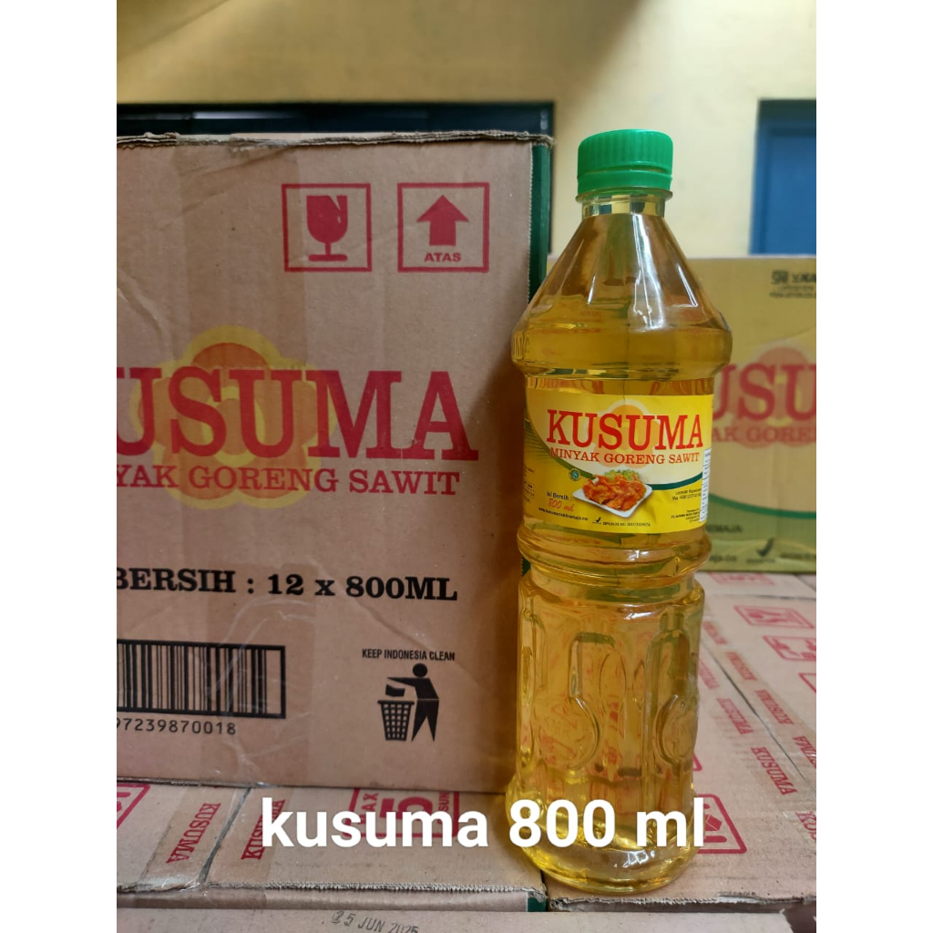 

Minyak Goreng Kusuma kuning bersih 800ml