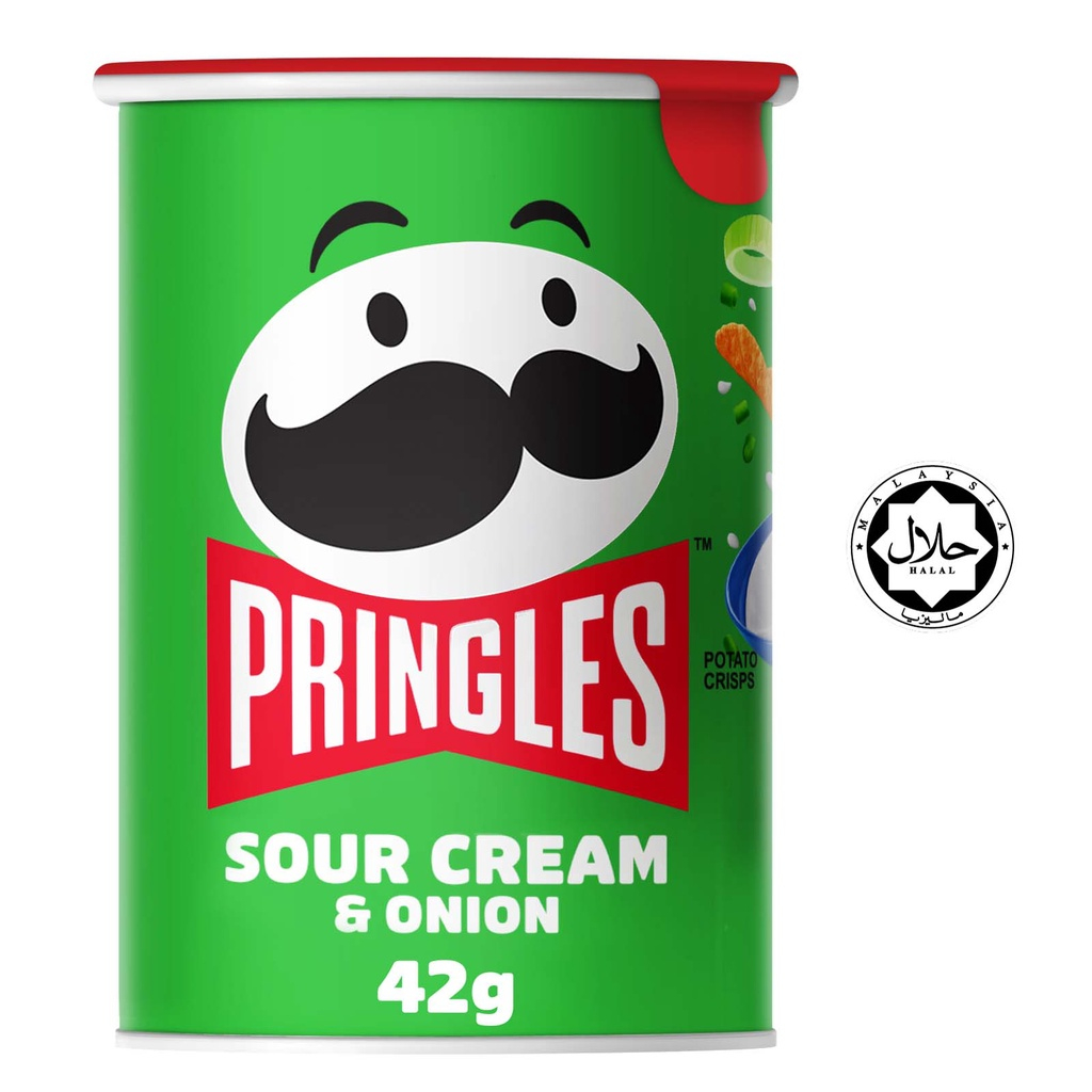 

[42 Gram] Pringles Sour Cream & Onion Flavour - Snack Keripik Kentang Impor 42 gr