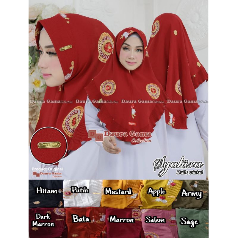 Hijab instan crinkle jilbab instan crinkle bergo crinkle bordir hijab bordir crinkle jilbab intan cr