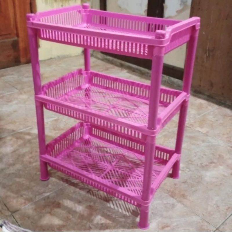 Rak plastik serbaguna besar/rak piring/rak gelas/rak bumbu