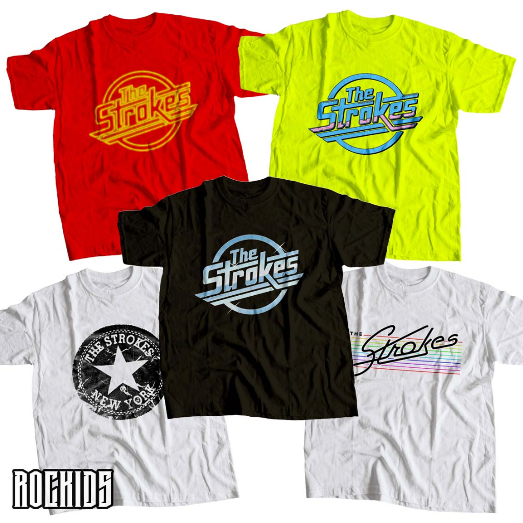 ROCKIDS - THE STROKES - TSHIRT - TEES - KAOS BAND - KAOS BAND THE STROKES - KAOS THE STROKES - TSHIR