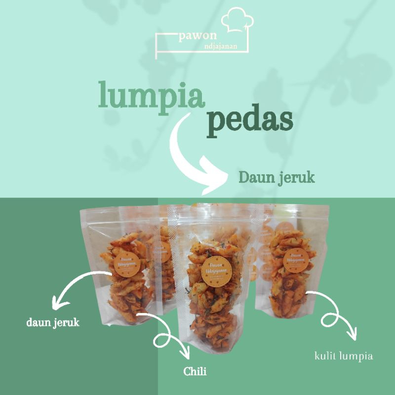 

keripik lumpia daun jeruk pedas