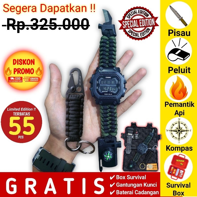 (PROMO) Jam Tangan outdoor pria G Shock GX 56bb custom paracord multifungsi ARCORD550 / jam tangan e