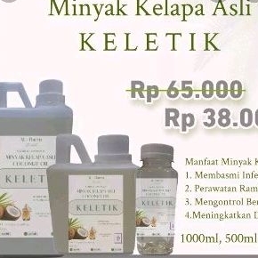 

Minyak KLENTIK 250 ML / MINYAK KLETIK MINYAK KELAPA MURNI