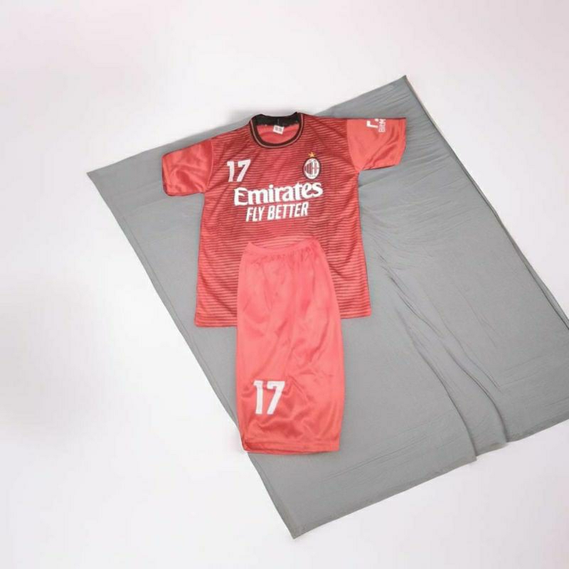 Jersey bola anak AC MILAN gratis sablon nama