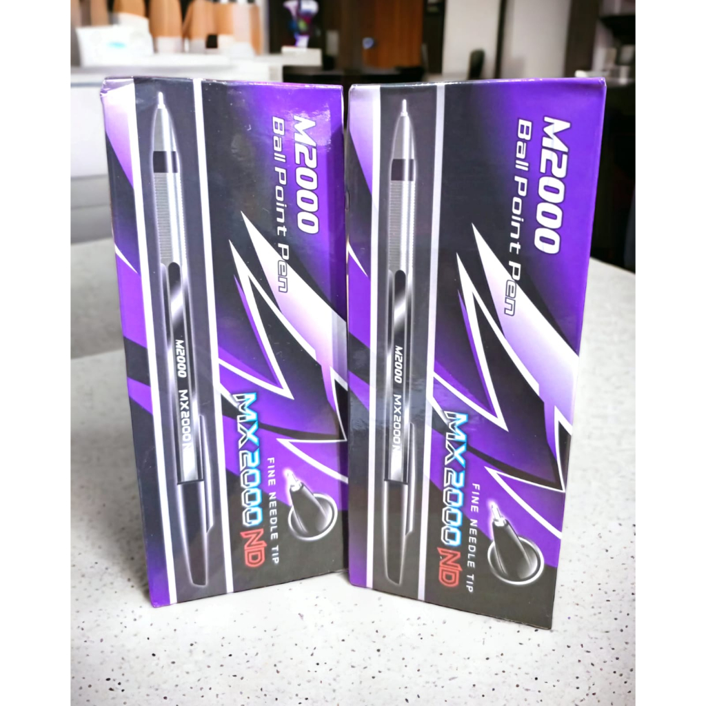 

(LWS) Pulpen MX2000ND Tinta Hitam Bolpoin Pen Pulpen Balpoint 1 Box Isi 12 ATK