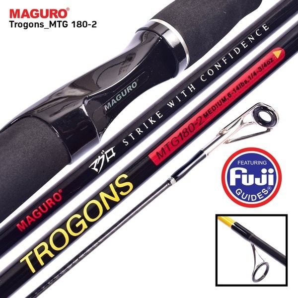 Joran Pancing carbon kolam galatama sungai Spinning Maguro Trogons 165CM 180CM