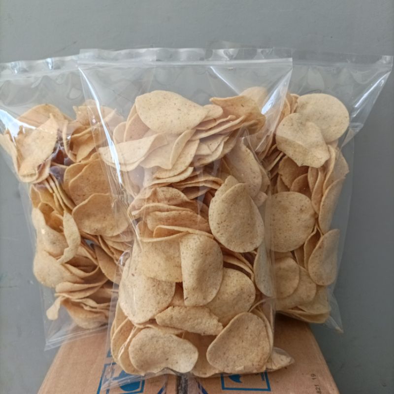 

menjes keripik, keripik menjes, berat 200g