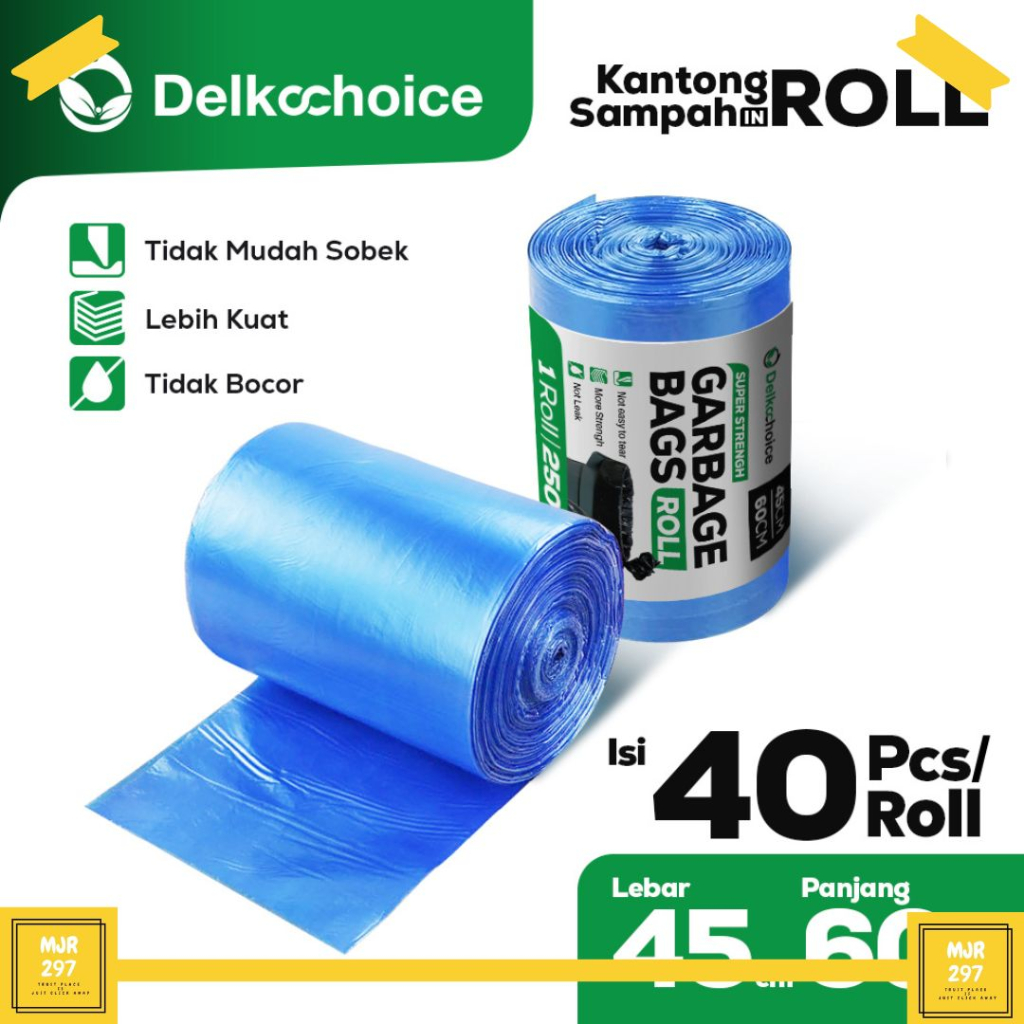 TRASH BAG / KANTONG PLASTIK SAMPAH ROLL DELKOCHOICE