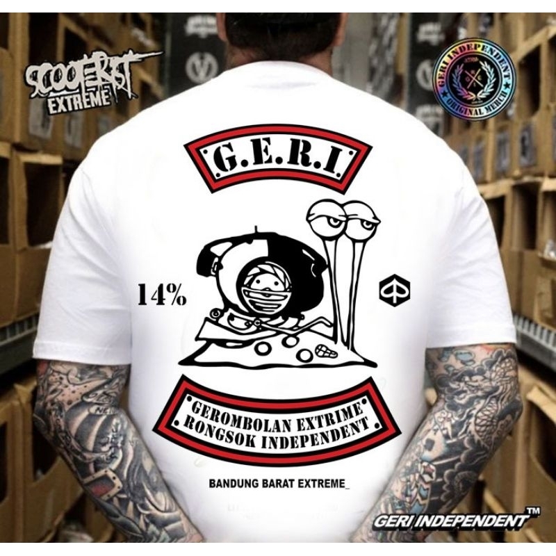 Kaos Vespa Original Geri Independent -  PUTIH 1