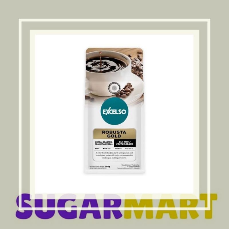 

Excelso Robusta Gold 200gr (Biji) exp 02/24