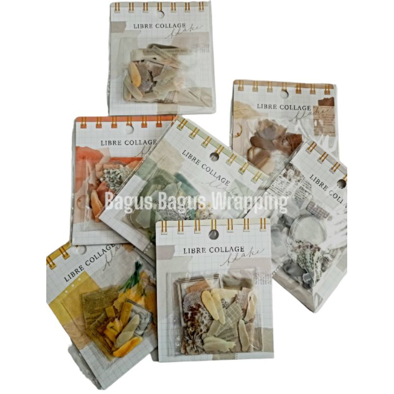 

LIBRE COLLAGE SEAL STIKER JOURNAL / STICKER SCRAPBOOK / VINTAGE / RETRO