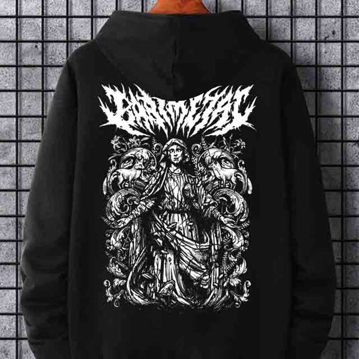 Jaket Hoodie Babymetal Band Japan Hoodie Casual Unisex Bahan Katun KODE BM-24956881