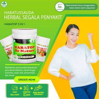Habatop Jumbo Besar De Nature Herbal Alami Garansi Asli Denature