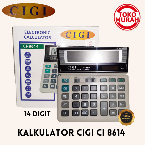 

Calculator/Kalkulator CIGI CI 8614 14 Digit Check 114 Step