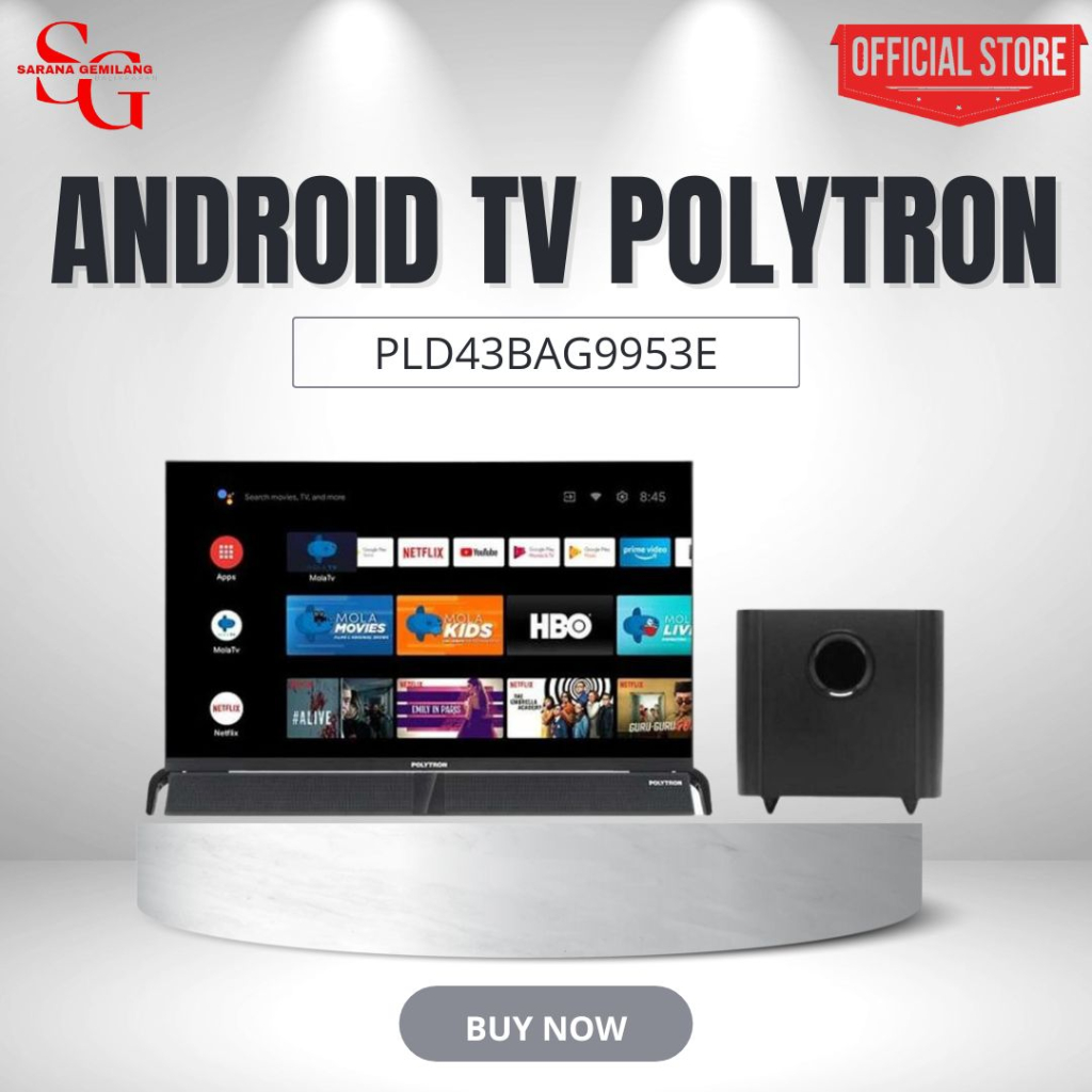 POLYTRON LED SMART TV 43 INCH PLD43BAG9953 SMART TV PLD 43BAG9953