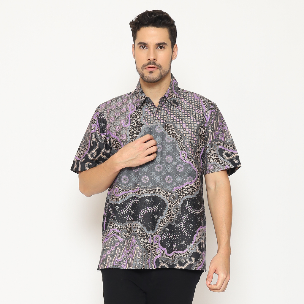 Kemeja Batik Pria - Bhatara Batik Brando - Atasan Kemeja Batik Lengan Pendek