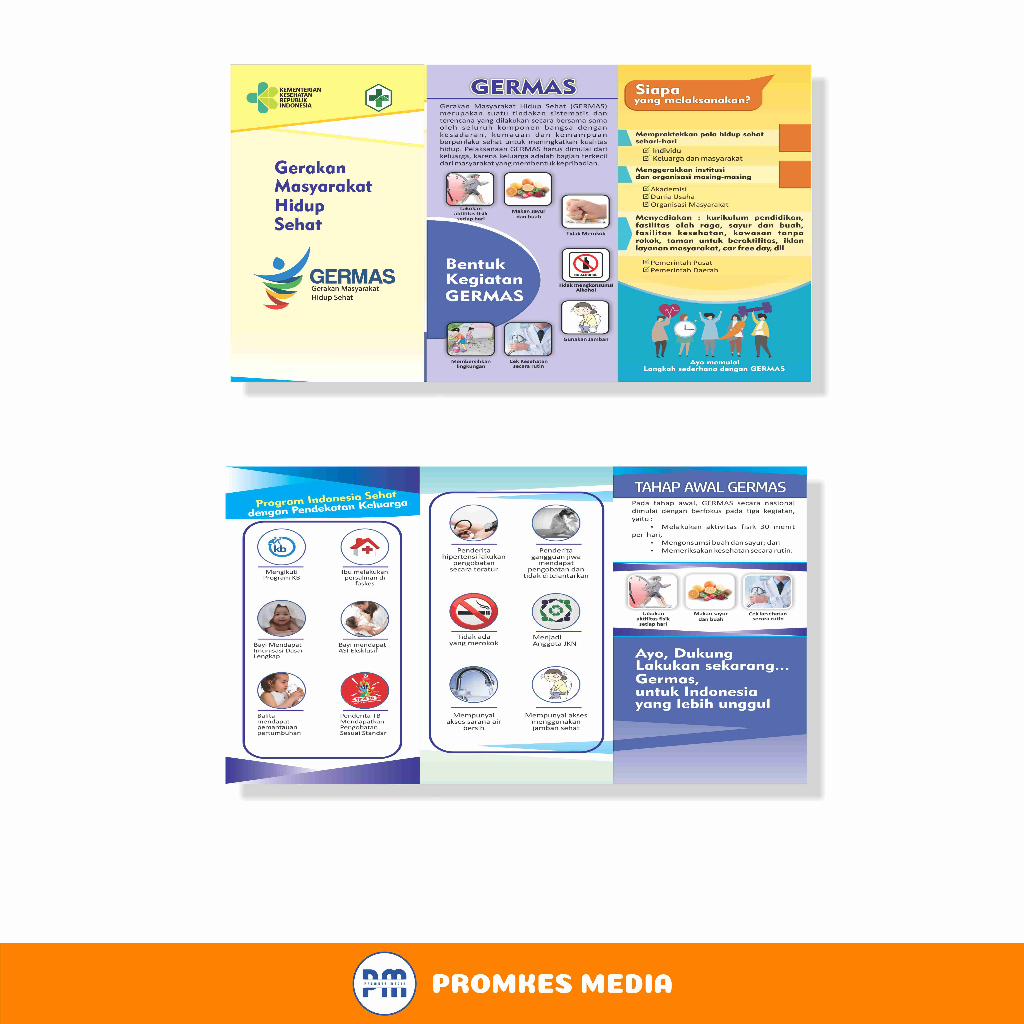 Leaflet / Brosur GERMAS : Gerakan Masyarakat Hidup Sehat