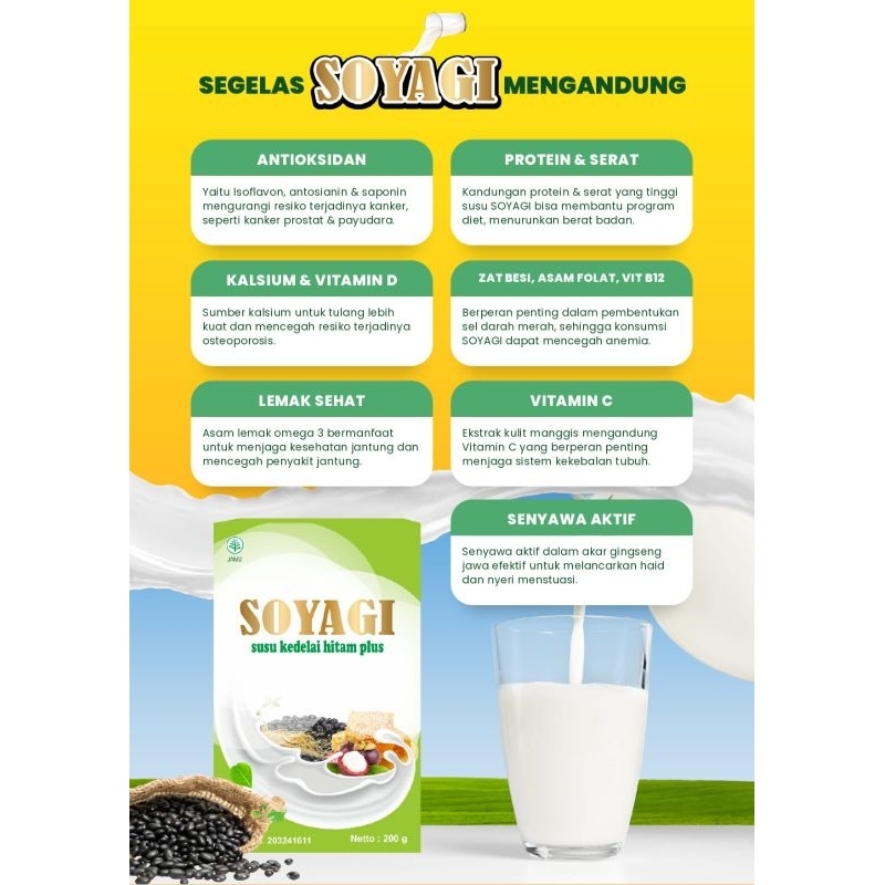 

Soyagi susu kedelai hitam plus herbal / susu diet