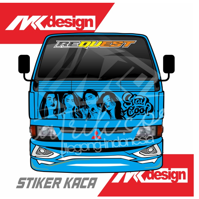 [TERBARU] STICKER KABIN TRUCK / PICKUP VEKTOR WAJAH BISA CUSTOM