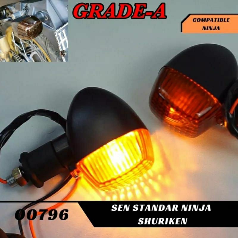 Sepasang Sen Sein Ninja RR Ninja R Ninja SS Riting Ritting Lampu Sein Ninja RR Ninja R Ninja SS Sein