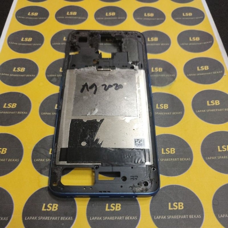 REAR ASSY MIDLE FRAME OPPO A9 2020 GREEN ORIGINAL BEKAS