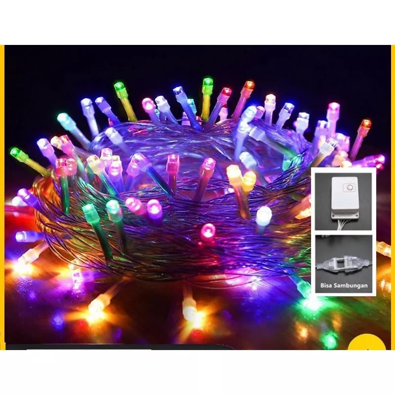 Lampu 17 agustus Lampu kelap kelip 100 led 9-10 meter Lampu tumblr 10 meter 100led