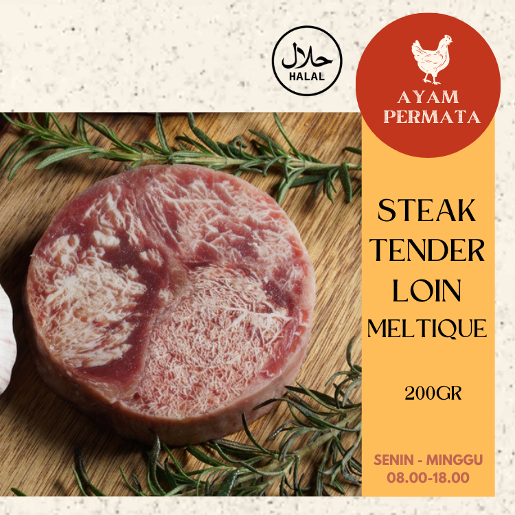 

Daging Steak Sapi - Tenderloin Beef Meltique - Wagyu Meltik - Frozen Premium Halal Stek Tender loin - AyamFreshPermata Ayam Permata Tangerang Jakarta